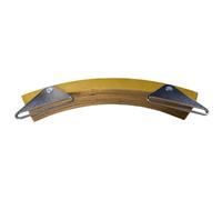 Percussion Wood Block Arched Rim Crisp Tone Musical Percussion Device | with Metal Mounting Bracket Wood Block Music Instrument for Live Performance, Rehearsal, Acoustic, Recording Studio