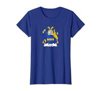 Percy Coat of Arms - Family Crest T-Shirt, Women, Royal Blue, Medium