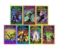 Percy Jackson and the Olympians Series 1-7 Books Collection Set by Rick Riordan (The Lightning Thief, Sea of Monsters, Titan's Curse, Chalice of the Gods,Wrath of the Triple Goddess & More)