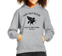 Percy Jackson Camp Half Blood Kid's Hooded Sweatshirt Heather Grey