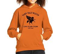 Percy Jackson Camp Half Blood Kid's Hooded Sweatshirt Orange