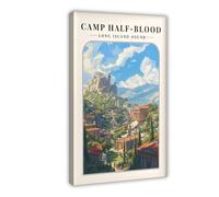 Percy Jackson Camp Half Blood Poster Canvas Poster Bedroom Decor Landscape Office Room Decor Gift 20x30inch(50x75cm)