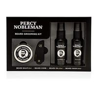 Percy Nobleman Beard Grooming Kit. A Men's Gift Set Containing a Signature Scented Beard Oil 50ml. Beard Wash 50ml. Beard Balm 20ml. Beard Comb.