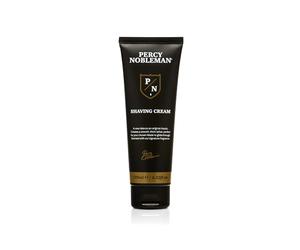 Percy Nobleman Shaving Cream: A Premium Shave Cream, with a Luxurious Thick Lather for Smooth Glide, Signature Scented with Amber, Tobacco, Musk, Vanilla, Vegan & Cruelty-Free, Made in England, 125ml