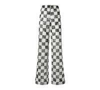 Percy Pantalone Pizzo - female - PINKO - Wide Trousers - Multicolor - S - Trousers S