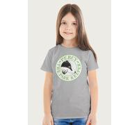Percy The Park Keeper Badger In Circle T-Shirt in Mid Grey | Size: 3-4 Years Percy The Park Keeper Mid Grey 3-4 Years
