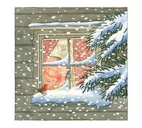 Percy the Park Keeper - Percy and Robin Pack of 8 Christmas Cards