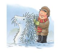 Percy the Park Keeper - Snow Hedgehog Pack of 8 Christmas Cards