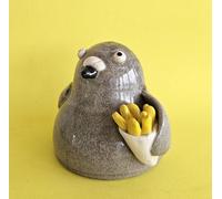 Percy With The Chips - Handmade Pigeon Ornament