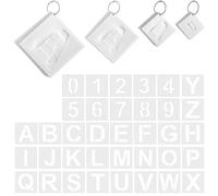 PercyEffie 144 Pcs Letter and Number Stencils, 4 Sizes Reusable Letter Stencils for Painting, for Painting on Wood, Walls, Signs,1,2,3,4 Inch