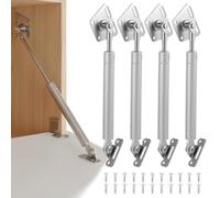 PercyEffie 4 Pack Drop Down Gas Struts, 100N/22LBS Gas Spring Hinge,with 90 Degree Page Turning Axis,Struts Lid Drop Down Hinges for Drop-Front Desk Downward Slowly Such as Fold-Down Desk, Flap Lid