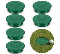 PercyEffie 6 Pcs Golf Cup Cover, Golf Hole Cup Covers Putting Green Hole Covers Practice Training Aids Holes Plastic for Garden Yard Backyard Game Ball Outdoor Sports Activities