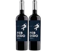 Perdido Tempranillo Vino de la Tierra 3 Riberas 75 cl - Rich & Juicy Spanish Tempranillo from Navarra - Dark Cherry, Plum & Spiced Vanilla - Smooth & Everyday Drinking - 13.5% ABV (Pack of 2)