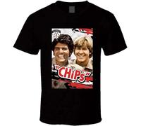 perdu Chips Highway Patrol TV Series T Shirt L Black