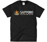 perdu Distressed Sapporo Beer Black T-Shirt - Ships Fast Black 3XL