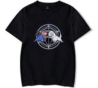perdu Full Metal Alchemist T-Shirt Summer 100% Cotton Short Sleeve Casual T-Shirt Women Men Full Metal Fusion Cartoon T Shirt XXL Black