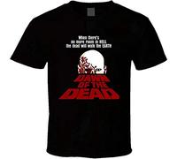 perdu Men's Dawn of The Dead Romero Zombie Movie T Shirt XL Black