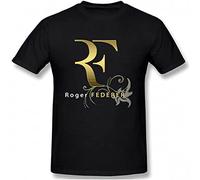 perdu Men's Roger Federer Gold Short Sleeve Cool T Shirt XL