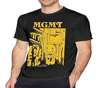 perdu MGMT Little Dark Age Comfortable Comfort Men's Cotton Sport Short Sleeve t-Shirt S Black XL