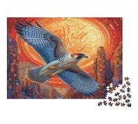 Peregrine Falcon 1000 Piece Jigsaw Puzzles for Adults， 1000 Pieces Whimsical Challenge Toy 70x50cm/1000pcs