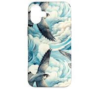 Peregrine Falcon Art Style, High Flight, Bird Lover, Raptor Case for iPhone 16 Plus