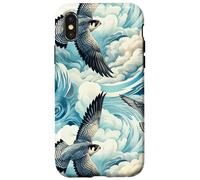 Peregrine Falcon Art Style, High Flight, Bird Lover, Raptor Case for iPhone X/XS
