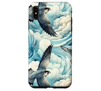 Peregrine Falcon Art Style, High Flight, Bird Lover, Raptor Case for iPhone XS Max