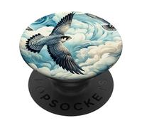Peregrine Falcon Art Style, High Flight, Bird Lover, Raptor PopSockets Adhesive PopGrip