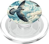 Peregrine Falcon Art Style, High Flight, Bird Lover, Raptor PopSockets PopGrip for MagSafe