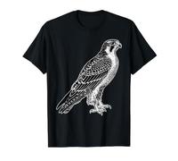 Peregrine Falcon Bird Value Graphic T-Shirt, Men, Black, L