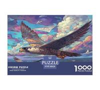 Peregrine Falcon Jigsaw Puzzles 1000 Pieces for Adults Wildlife Puzzle Educational Games for Adults Educational Games Home Decoration 38x26cm/1000pcs