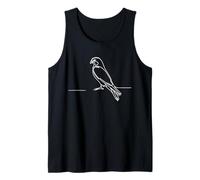 Peregrine Falcon Line Art Bird Design Tank Top