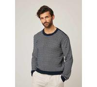 Peregrine Pure Cotton Crew Neck Jumper Navy