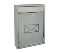 Perel BG41002 Milan Mailbox, 260x360x80mm, Silver