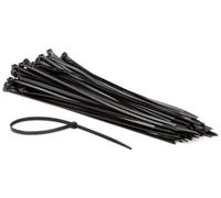 Perel ECTB300 4.8 m Nylon Cable Tie Set - Black