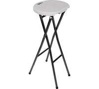 Perel FP145 bar stool Polyethylene Steel White Dining Chairs & Stools