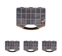 Perel OMR13 storage box/organizer 326x257x48 mm (Pack of 4)