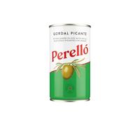 Perelló Gordal Picante Pitted Olives - 350g (150g Drained), Spanish Green Olives with Chilli