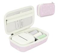 Perfcaze Portable Sticker Printer Case Compatible with Memoking T02, Phomemo M02 / M02S / M02 Pro, Nelko PM230, Anycash, Ponek Mini Pocket Printer, Label Maker Sticker Paper Storage Case