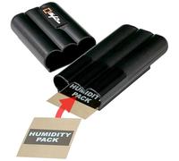 Perfec PerfecCase 3-Finger Cigar Case, Virtually Airtight Seal for Fresh, Protected Cigars, Humidifier Travel Cigar Case for Everyday Carry