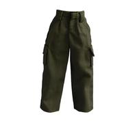 Perfeclan 1:12 Action Figure Clothes, Miniature Clothing, Pants, Trendy Casual Fashion, Doll Clothes, Dress Up for 6" Male Body Figures, Green