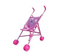 Perfeclan 1:12 Doll Folding Accessories Miniature Pram Doll Stroller Cute Educational Role Play Toy for Ages 3+ Birthday Gift Kids for Dollhouse, Birthday Cake Decoration, Indoor Outdoor