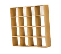 Perfeclan 1:12 Dollhouse Display Shelf Rack Miniature Bookshelf Handcrafted Gift DIY Ornaments Wooden Dollhouse Furniture, for Bedroom, Wood