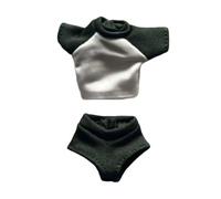 Perfeclan 1/12 Scale Action Figure Clothes Sports Costume Clothing Set Dressing up for 6 inch Female Figures Stylish Shirt, Green