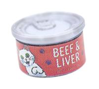 Perfeclan 1/12 Scale Canned Model Unique Mini Pet Supplies Doll House Accessories Dollhouse Decoration for Life Scene Layout, silver