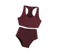 Perfeclan 1/12 Sports Tank Top Shorts Set Outfit Props DIY Styling Soft Miniature Doll Model Clothes for 6'' Action Figures Accessories, Dark Red