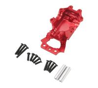 Perfeclan 1/14 RC Car Front Gearbox Lower Cover Replacement, Metal Gearbox Housing DIY Modified for 14211 14303 14302 RC Hobby Car, Red