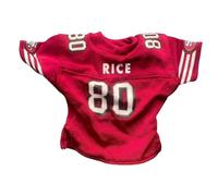 Perfeclan 1/6 Scale Action Figure T Shirt Costume Polyester Fashion Toy Decor Versatile Fashion Cosplay Gifts Miniature Accessory, Red