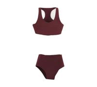 Perfeclan 1/6 Scale Female Clothes Top and Bottom Underwear Set Swimsuit 1:6 Miniature Action Figure Clothes 12 inch BJD Doll Clothing, Red