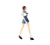 Perfeclan 1/64 Girl Figure Resin Figurine Diorama Scenery Character Model Long Legs for Architectural Fairy Garden Sand Table Props